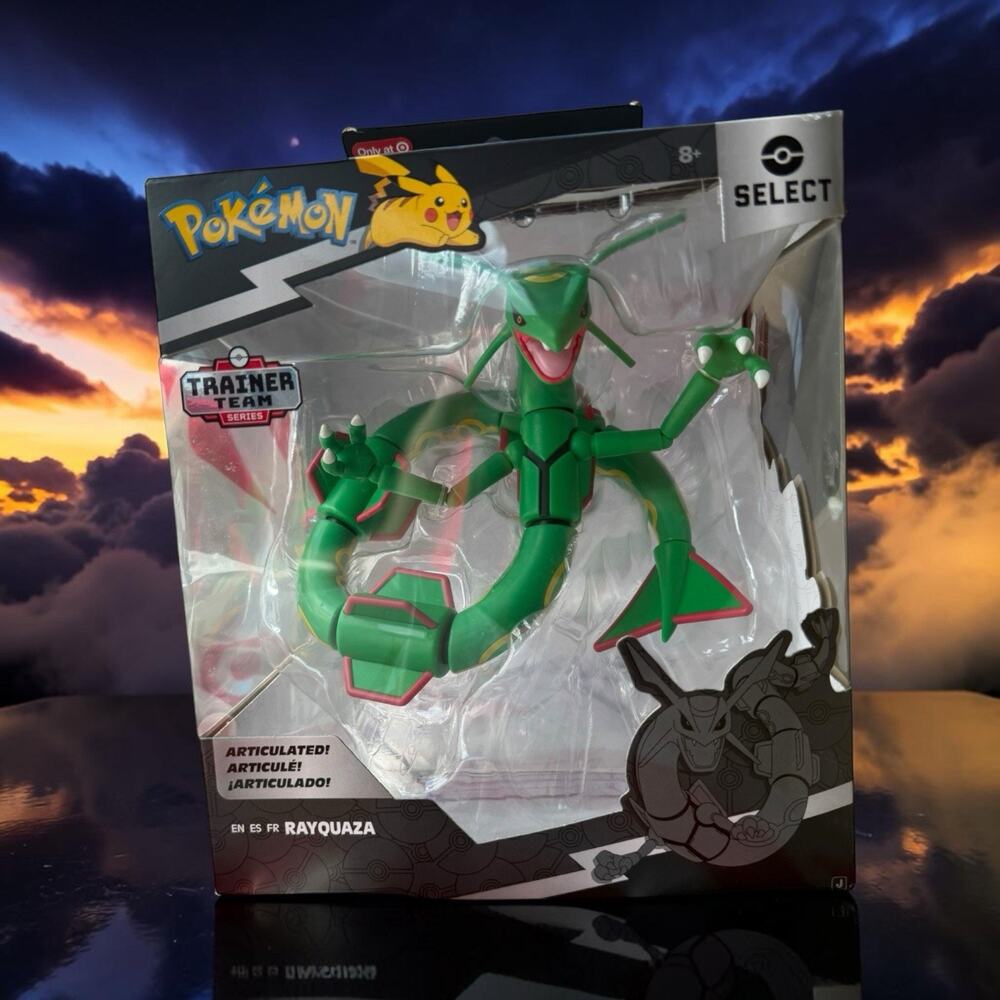 Pokemon Select Super Articulated Rayquaza 6" Action Figure new sealed